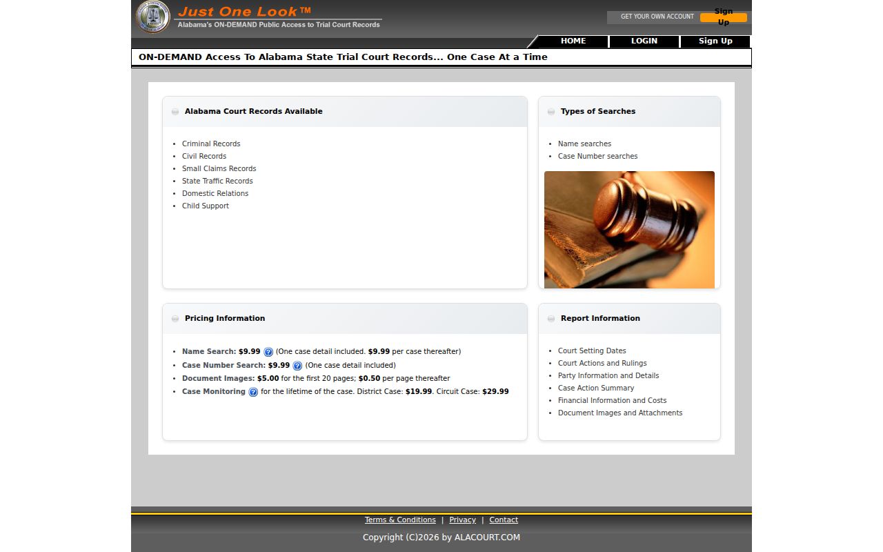 Chambers County court docket access through Just One Look